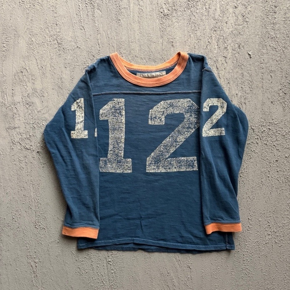 Go To Hollywood Shirt Medium 120CM Blue Baby Tee Japan Denim Dungaree